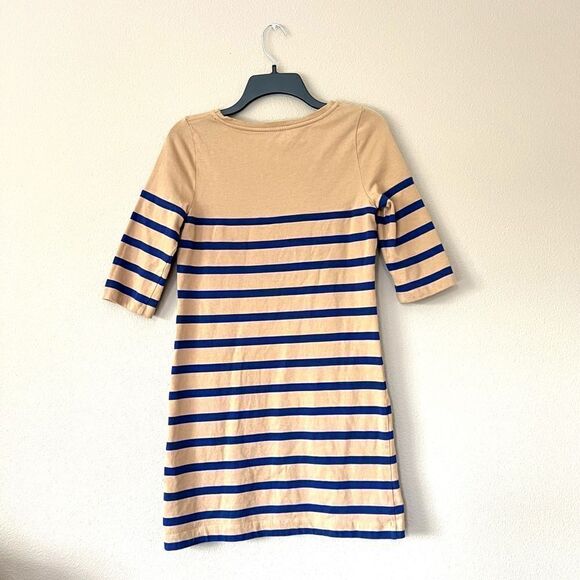 Boden Tan/Navy Striped Breton Knit Dress - Picture 5 of 8